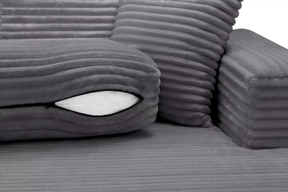 Grey Bliss Left Hand Corner Sofa