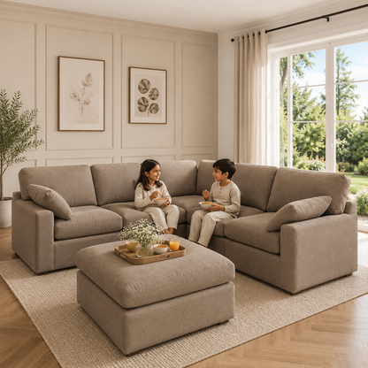 Savannah Feather Right Hand Corner Sofa - luxury velvet corner sofa in chocolate by Vogue Vocus view 10