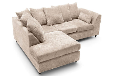 Cozy Crushed Chenille Corner Sofa