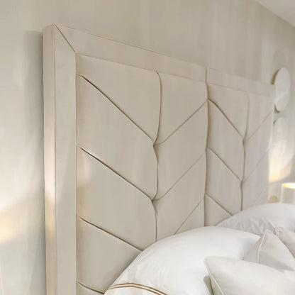 Kensington Velvet Premium Chevron Bed