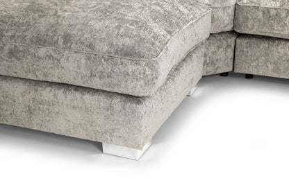 Regal Truffle U Shape Corner Scatterback Sofa