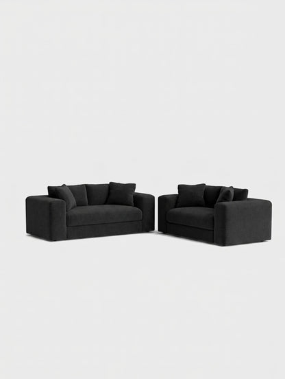 Oro 3&2 Seater Sofa-Cream - luxury velvet 2 seater sofa in cream by Vogue Vocus view 6