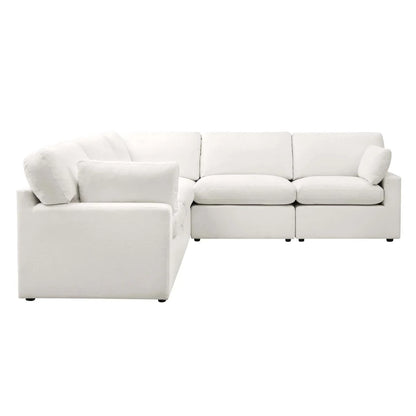Savannah Feather left Hand Corner Sofa - Vanilla