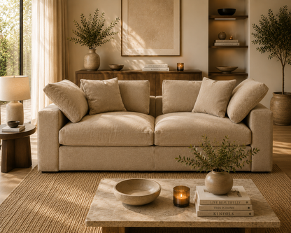 Madrid Slim Feather 2 Seat Sofa - luxury chenille corner sofa by Vogue Vocus view 6