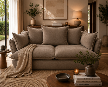 Marino 2.5 Seat Feather  Sofa - luxury velvet modular sofa by Vogue Vocus view 5