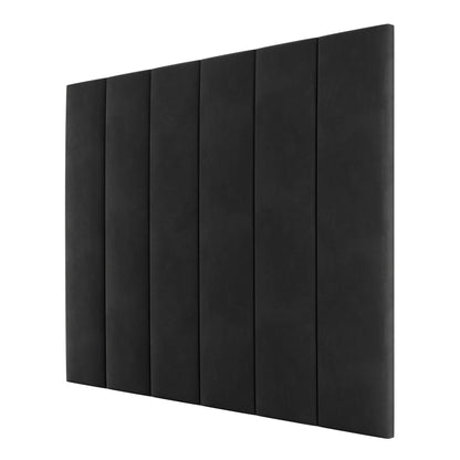 Luxe Black Velvet Wall Mounted Headboard