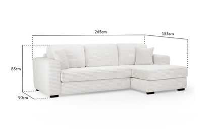 Ivory Bliss Right Hand Corner Sofa