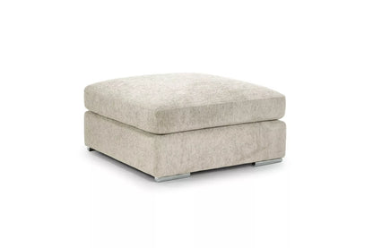 Grand Beige Corner Sofa Footstool
