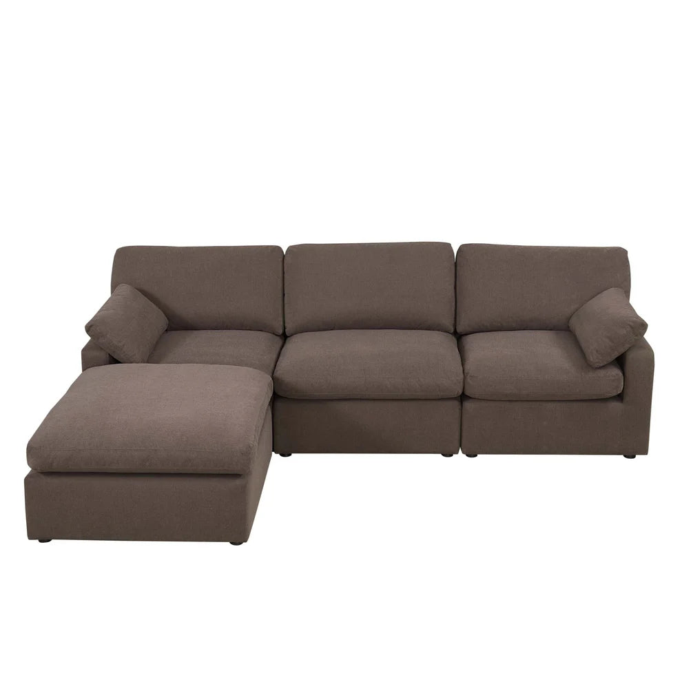 Savannah Feather Left Hand Chaise Sofa
