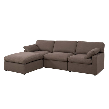 Savannah Feather Left Hand Chaise Sofa