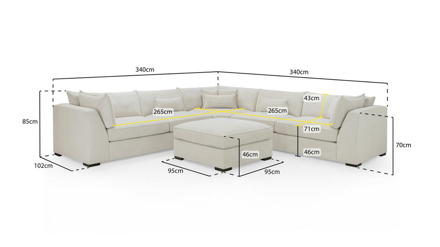 Stone Serenity Large Corner Sofa