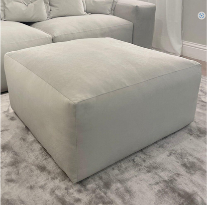 Astoria Silver Elegance Pillow Back Corner Sofa (RH Faceing Large Sofa)