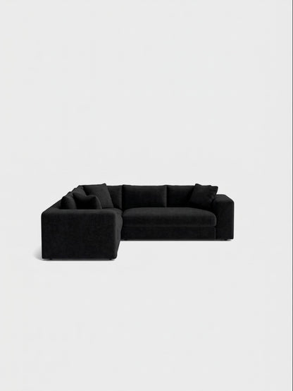 Oro Double Corner Sofa- Cream - luxury velvet corner sofa in cream by Vogue Vocus view 7
