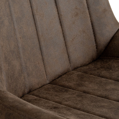 Zara Coffee Swivel Dining Chair