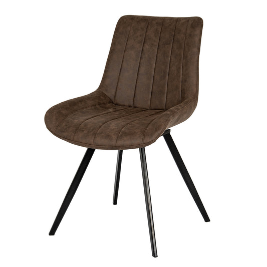 Zara Coffee Swivel Dining Chair