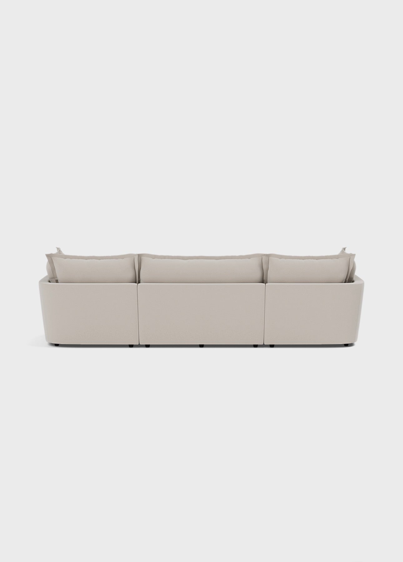 Vura Luxury U shape Corner Sofa - luxury velvet U-shape sofa in black by Vogue Vocus view 4