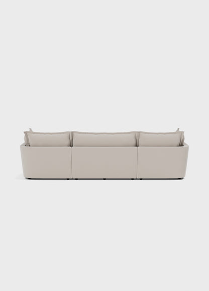 Vura Luxury U shape Corner Sofa - luxury velvet U-shape sofa in black by Vogue Vocus view 4