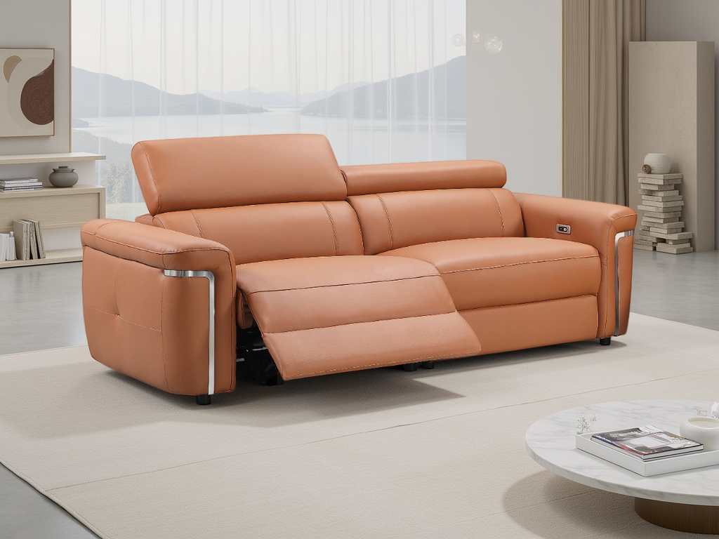 Kensington 3 Seater Recliner Sofa in Tan