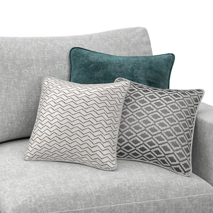 Noir Luxe U Shape 3 Seat Double Chaise End Sofa