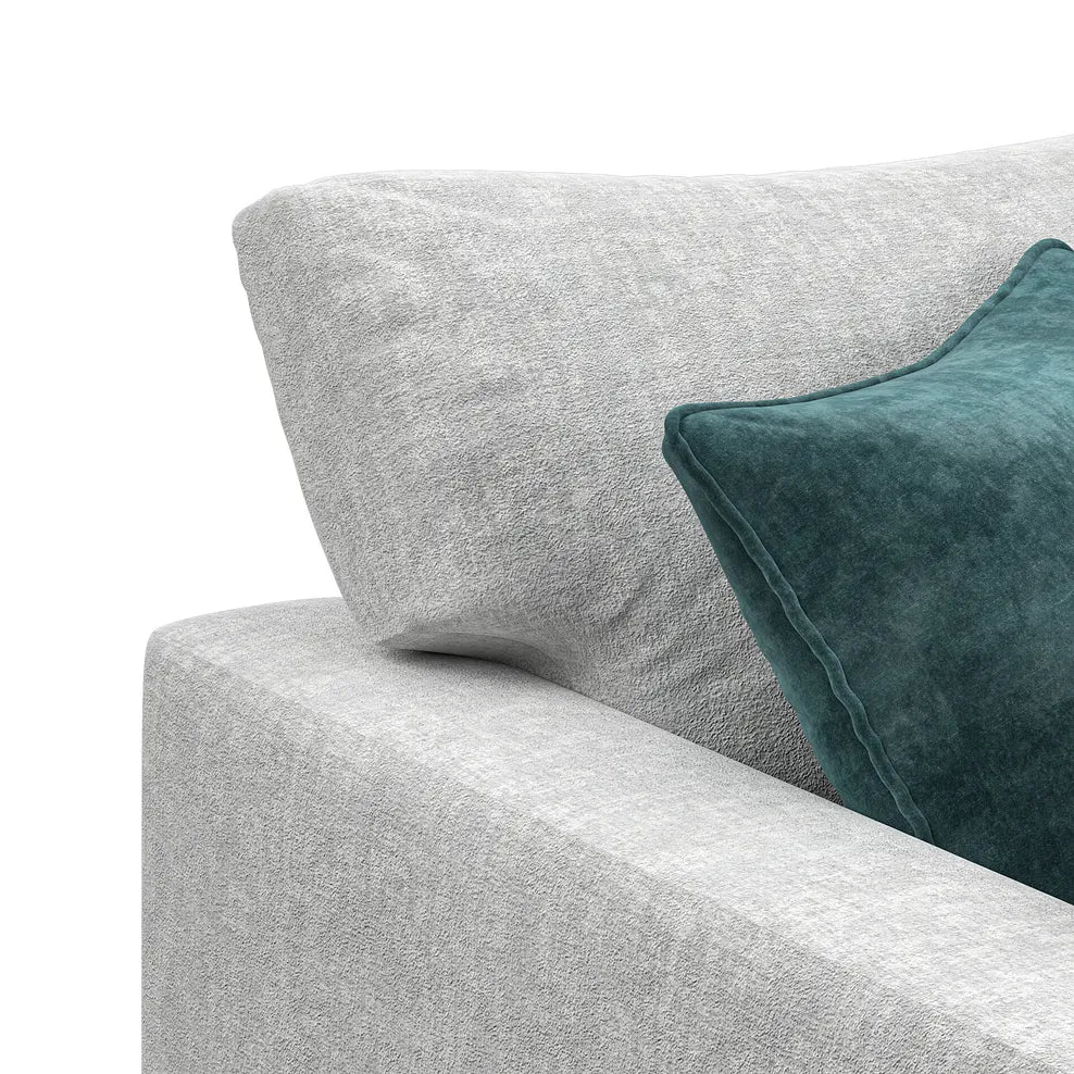 Noir Luxe U Shape 3 Seat Double Chaise End Sofa