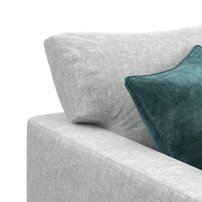 Noir Luxe U Shape 3 Seat Double Chaise End Sofa