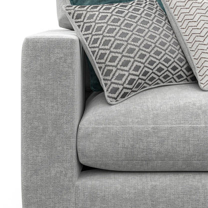 Noir Luxe U Shape 3 Seat Double Chaise End Sofa