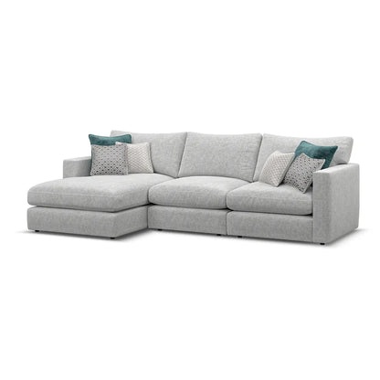 Noir Luxe 3 Seater Left Hand Chaise Corner Sofa