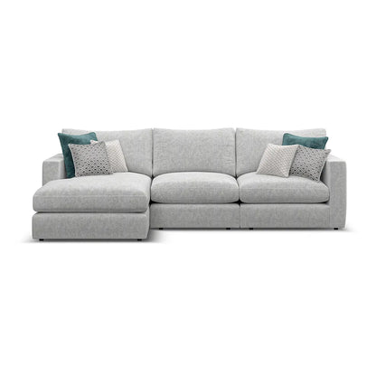 Noir Luxe 3 Seater Left Hand Chaise Corner Sofa