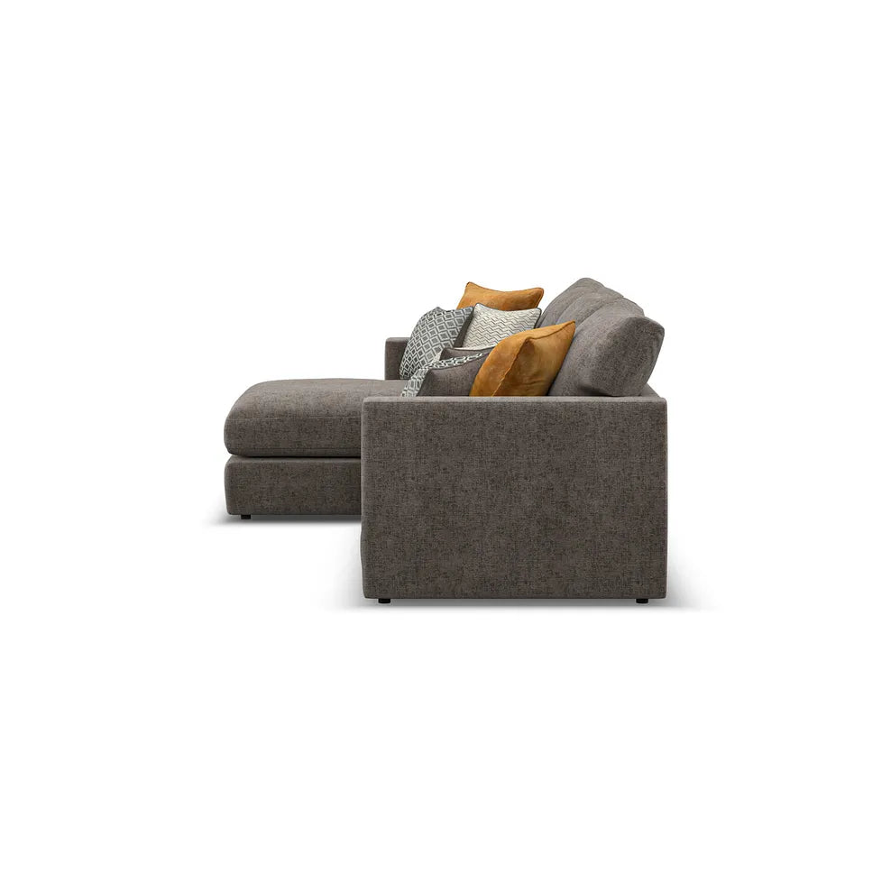 Noir Luxe 3 Seater Left Hand Chaise Corner Sofa