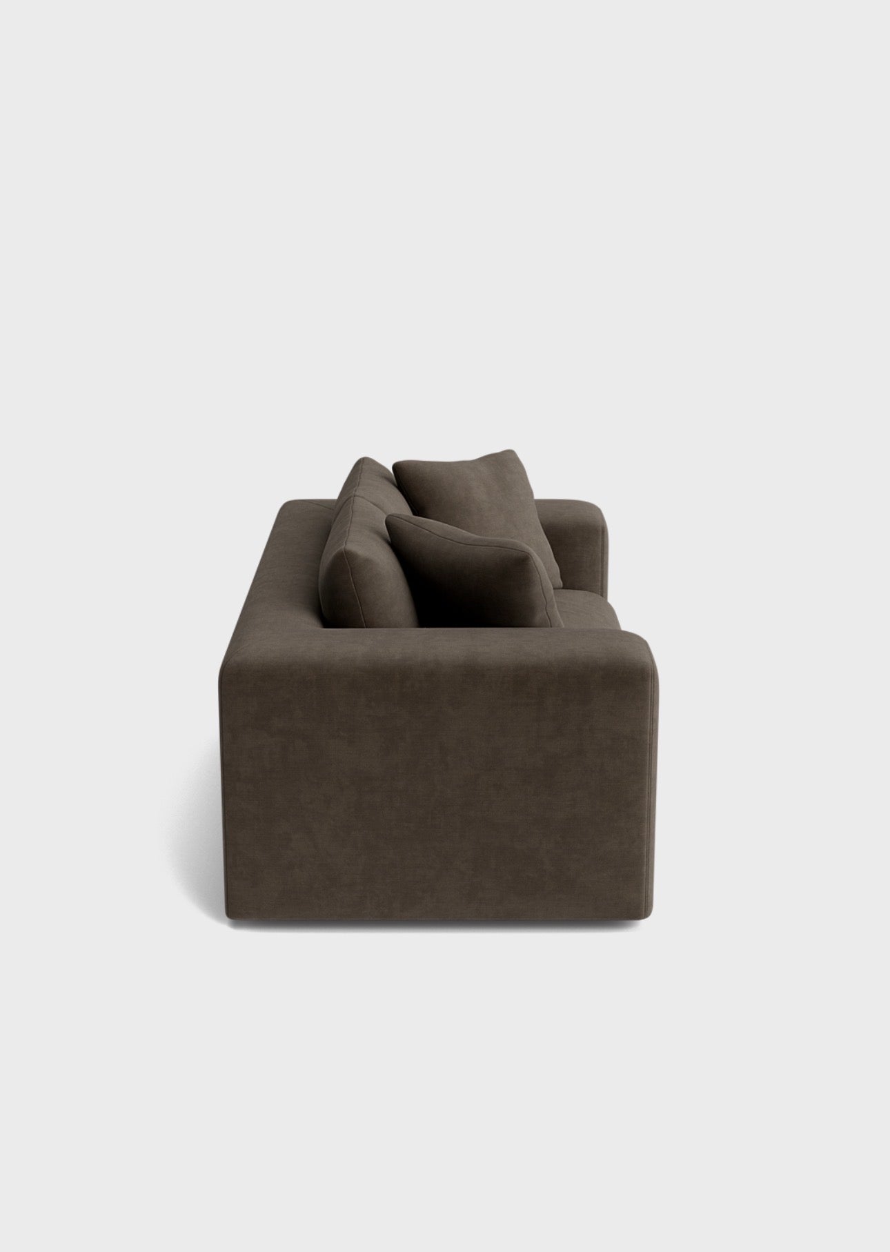 Oro 3&2 Seater Sofa- Moody Mocha - luxury velvet 2 seater sofa in cream by Vogue Vocus view 6