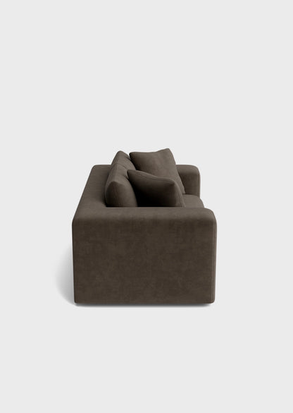 Oro 3&2 Seater Sofa- Moody Mocha - luxury velvet 2 seater sofa in cream by Vogue Vocus view 6
