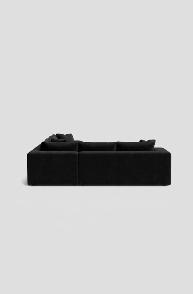 Oro Double Corner Sofa- Cream - luxury velvet corner sofa in cream by Vogue Vocus view 9