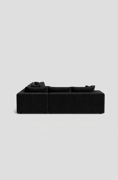 Oro Double Corner Sofa- Cream - luxury velvet corner sofa in cream by Vogue Vocus view 9