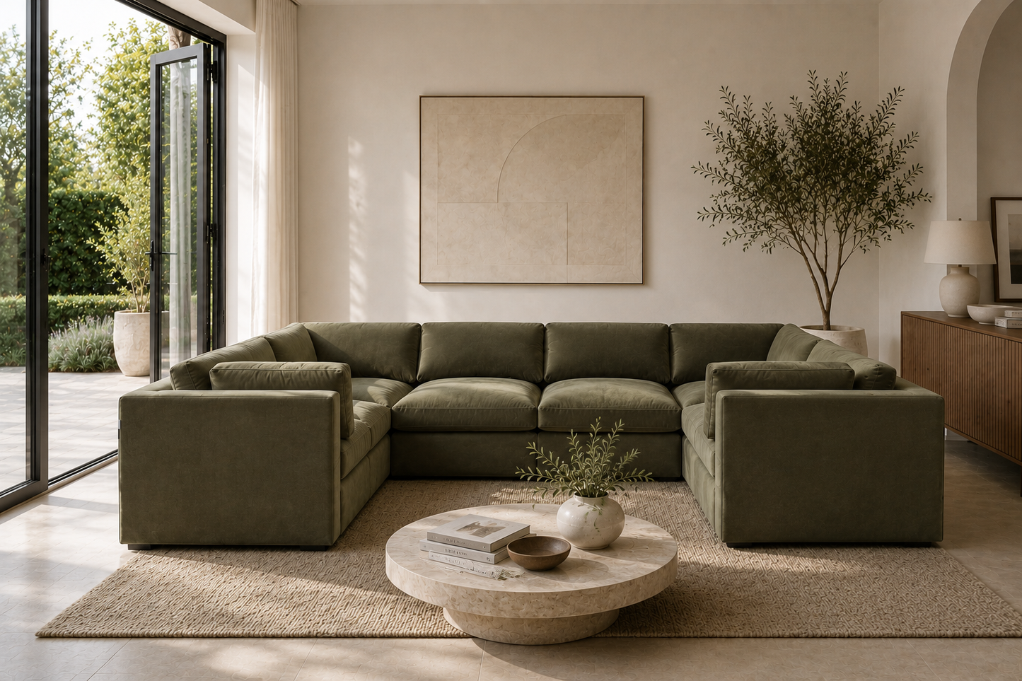 Belva Grand U Shape Modular Sofa