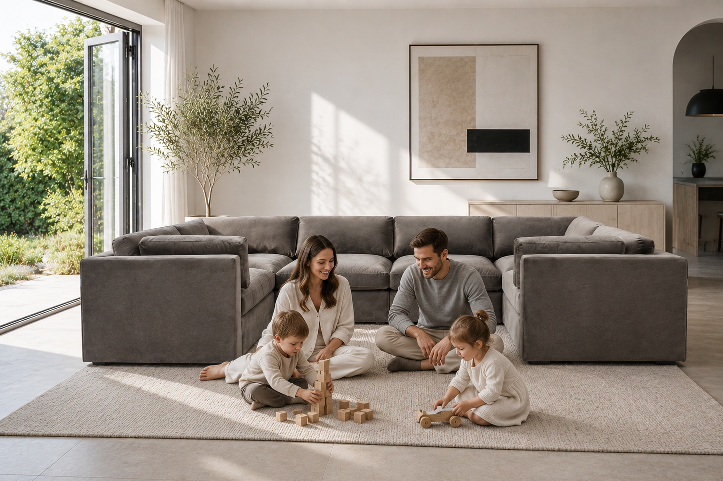 Belva Grand U Shape Modular Sofa