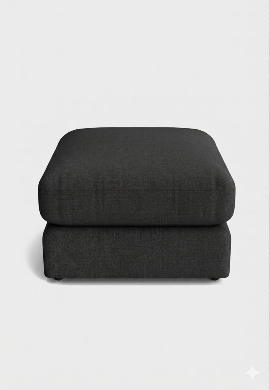Oro Footstool -Cream