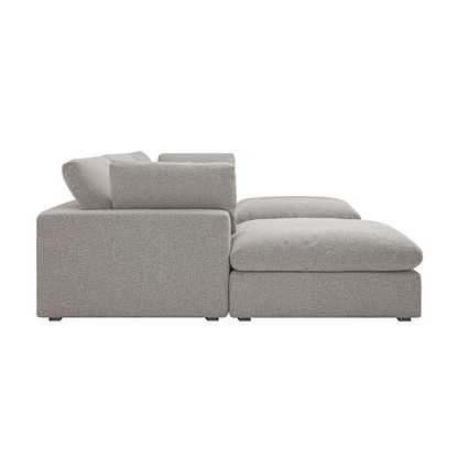 Sola Modular 5 Piece U Shape Sofa With Feather Cushions