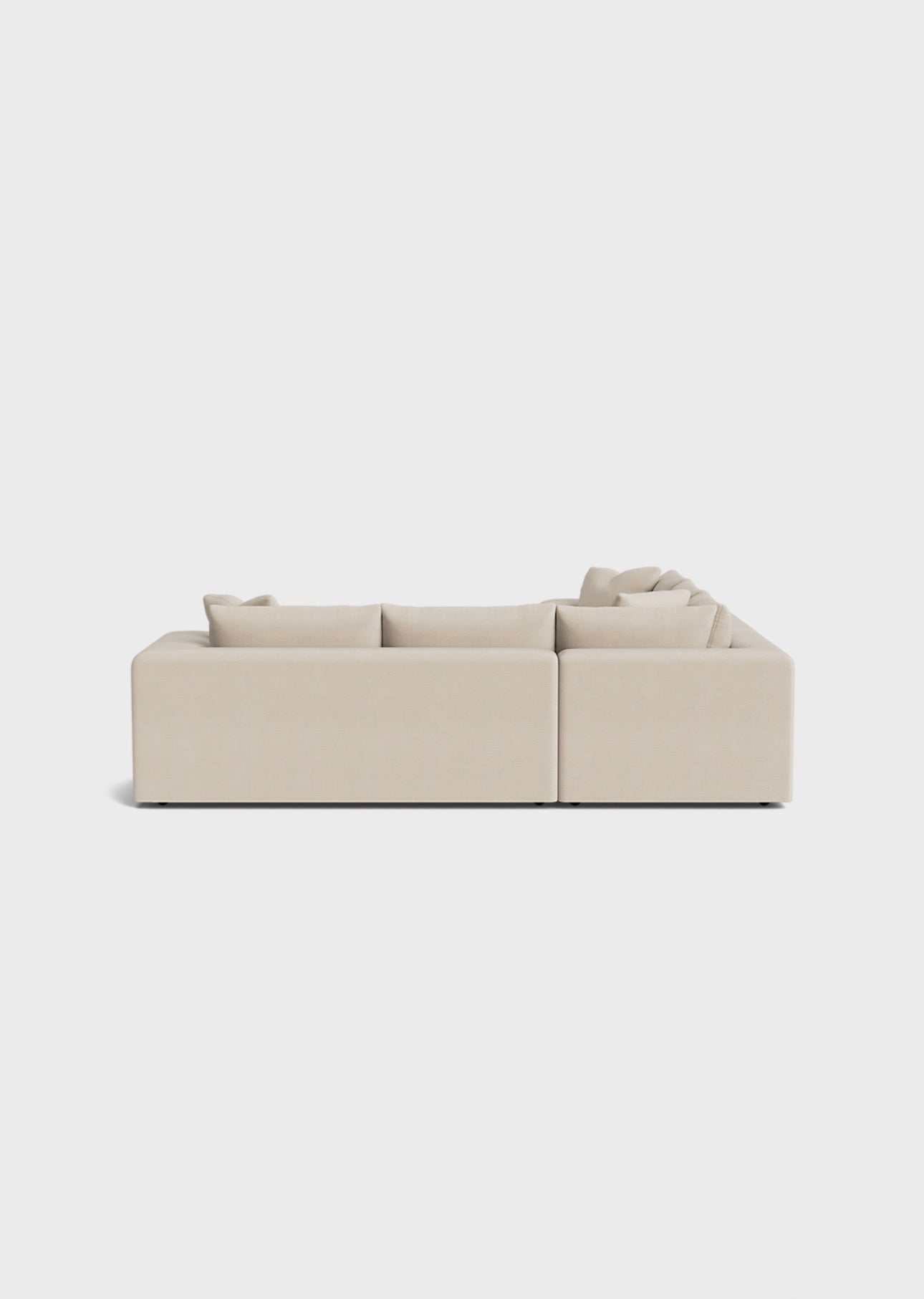 Oro Double Corner Sofa- Cream - luxury velvet corner sofa in cream by Vogue Vocus view 5
