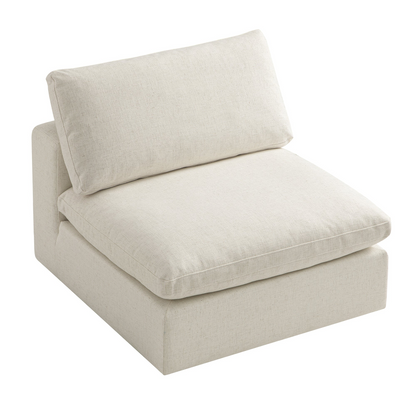 Sola Modular Armless Seat With Feather Cushions