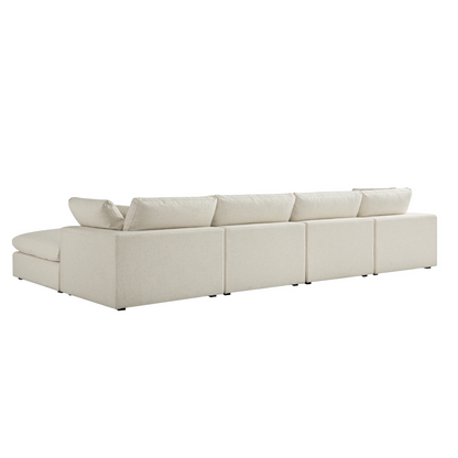 Sola Modular 4 Piece Chaise Corner Sofa With Feather Cushions