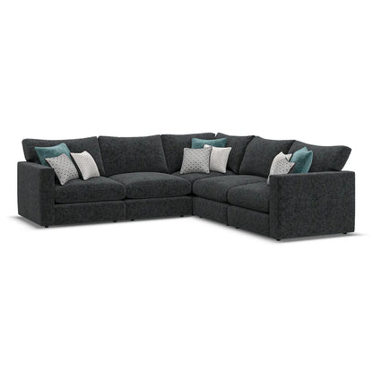 Noir Luxe 5 Seater Corner Sofa