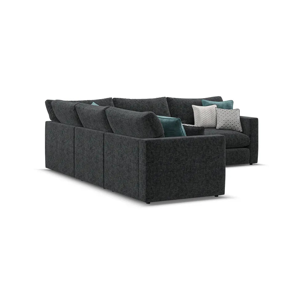 Noir Luxe 5 Seater Corner Sofa