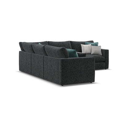 Noir Luxe 5 Seater Corner Sofa