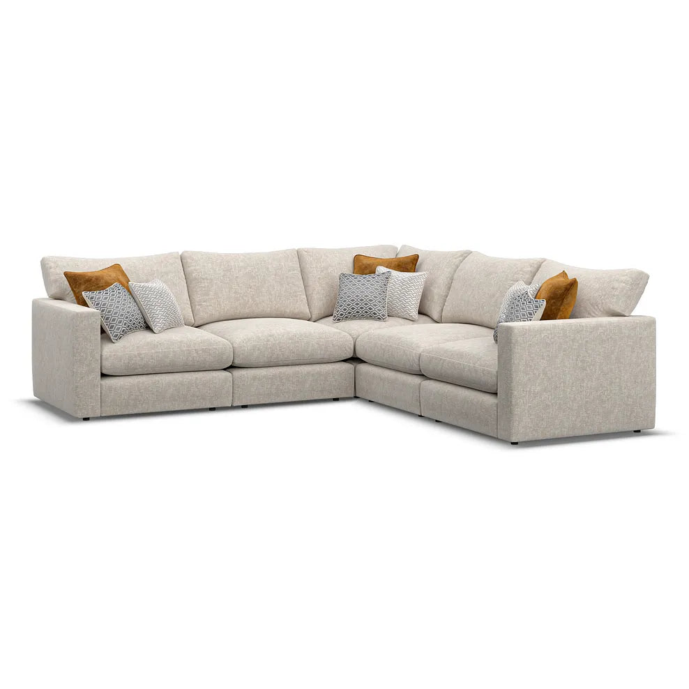 Noir Luxe 5 Seater Corner Sofa