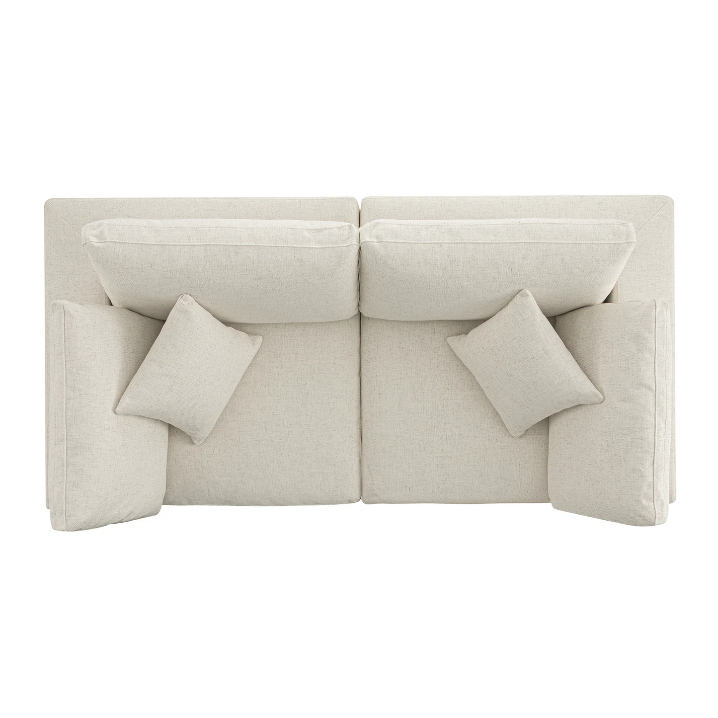Sola Modular 2-Piece Sofa With Feather Cushions