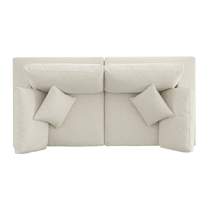 Sola Modular 2-Piece Sofa With Feather Cushions