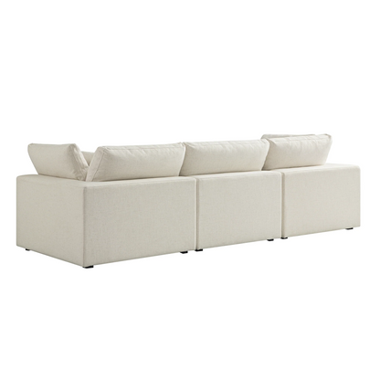 Sola Modular 3-Piece Sofa With Feather Cushions