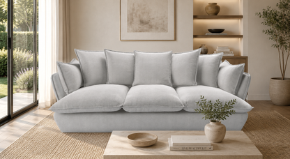 Marino 4 Seater Feather Sofa - luxury velvet sofa by Vogue Vocus view 10