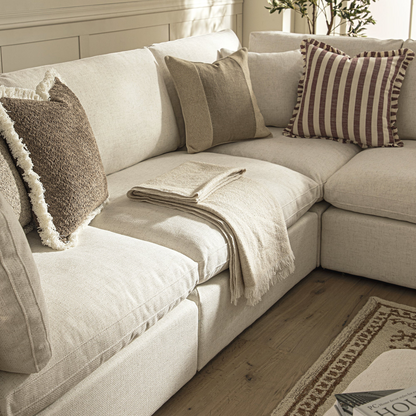 Sola Modular Corner Sofa With Feather Cushions