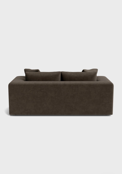 Oro 3 Seater Sofa-Moody Mocha - luxury velvet 3 seater sofa in cream by Vogue Vocus view 3